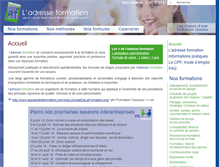 Tablet Screenshot of ladresseformation.fr